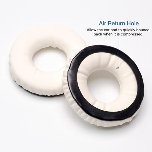 Image of Rainbow Color Ear Pads Headband Cushion Kits Compatible with Sennheiser HD25 HD250BT HD25-ll HD25S Il HMD25 Headphone Foam Covers (White Sets)