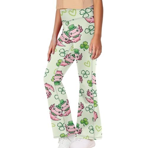 Yoga Pants Girls Unique Girls Bell Bottom St. Patrick's Day Leggings Gym Quick-Drying3