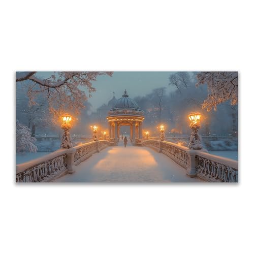 Tableaux paysage de neige grand format pour habiller un mur vide