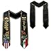 MoonArt Personalized Mexico Graduation Stole Mexican American Flag Sash, Custom Commencement Accessory, Class Of 2026 Cultural Keepsake For College High School University Ceremony Achievement (MX18)