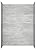 Ove Decors Misty 60 x 32 in. Solid Surface Alcove Shower Wall, Grey
