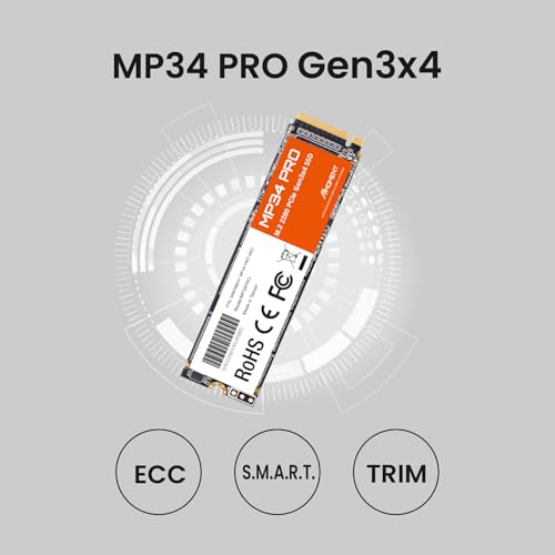 Image of MMOMENT MP34 PRO 1TB PCIe Gen3x4 NVMe M.2 2280 Internal Solid State Drive, Read up to 3500MB /s, Write up to 3000MB /s, for Laptop, Desktop and Gaming