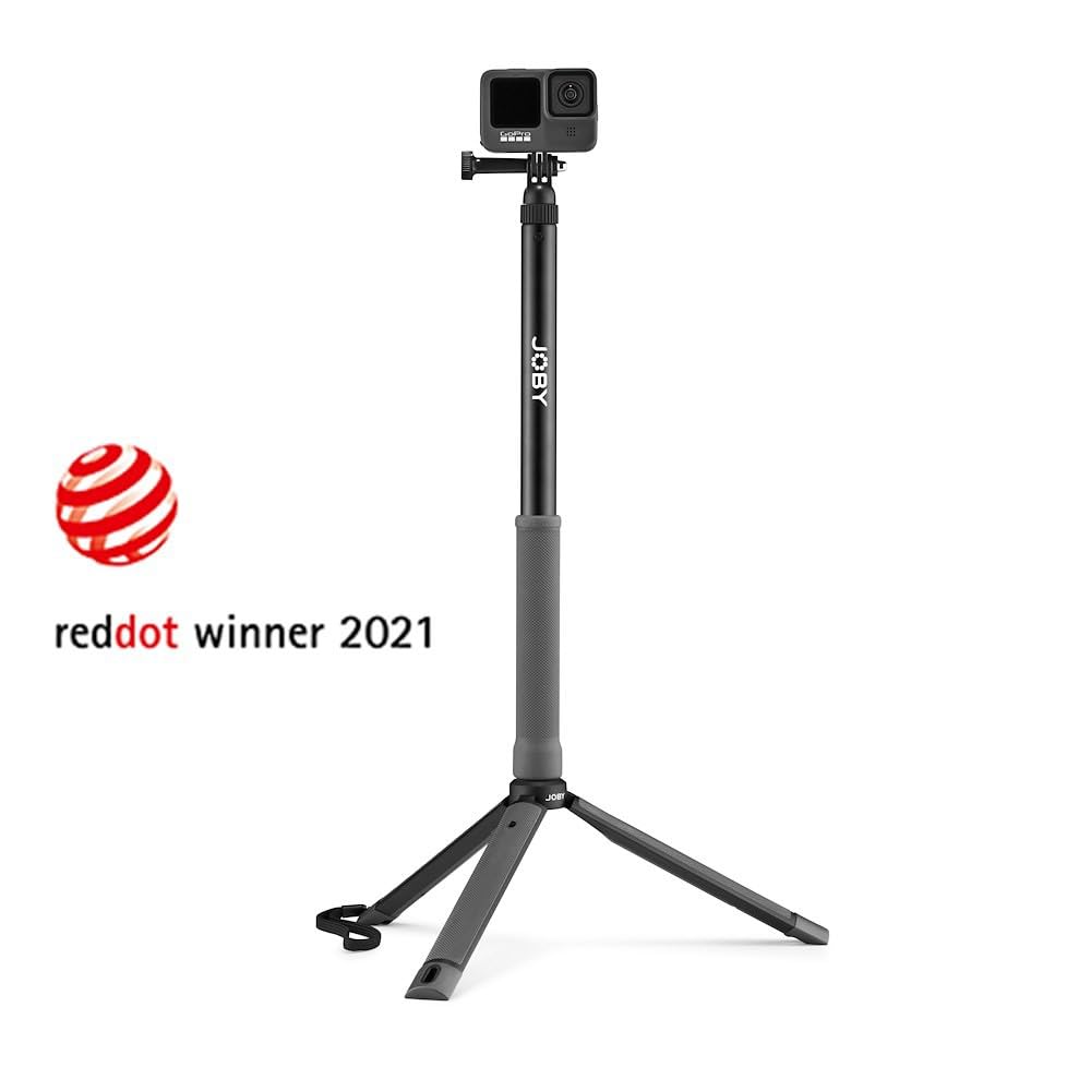 Joby RangePod - Treppiede Viaggio in Alluminio, Rosso