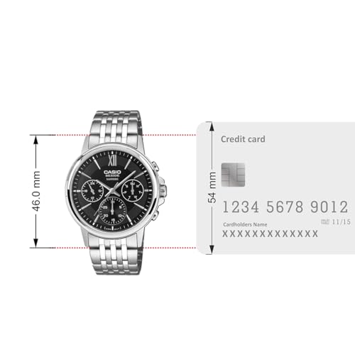 Image of Casio Enticer Men BMS-300D-1AVDF Analog Silver Watch Men (A2540)