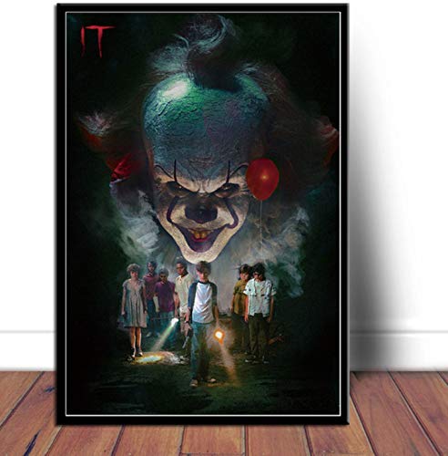 QINGRENJIE Póster Carteles e Impresiones de películas de Terror Cuadro de Lienzo Imagen de Arte de Pared para Sala de Estar Decoración del hogar 42 * 60 cm sin Marco