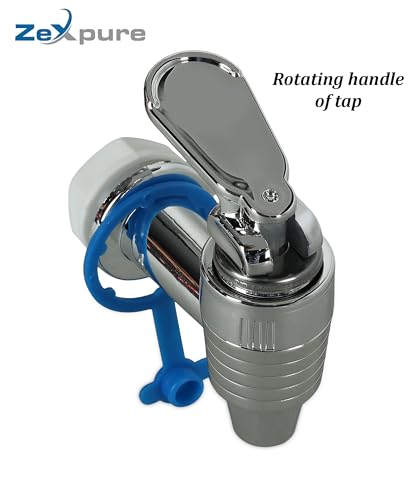 Image of RO Tap Set - Universal Water Purifier Tap - Silver - Suitable for all RO /UV /UF water purifiers, water pots, and plastic cans (Pack of 2)