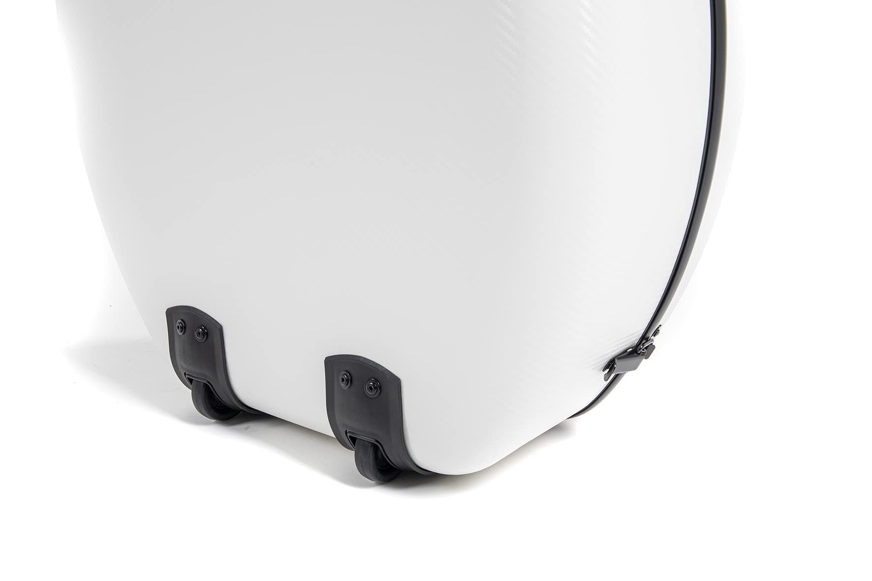 GEWA custodia per violoncello in policarbonato 4/4 bianco con cinghie a zaino, maniglia laterale e ruote (Rolly)