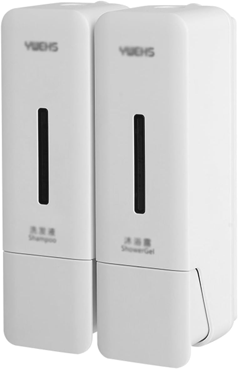 Bath Soap Dispenser High End Wall Mount Bathroom Shower Dispensers Soap Shampoo Lotion Modular Design System Hand Pump (Pack of 3/2/1) Bathroom Upgrades