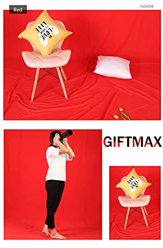 Image of GiftMax 8 x10 FT Red Color LEKERA Backdrop Photo Light Studio Photography Background (Red Cloth)