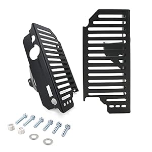 Xitomer Aluminum Radiator Guards, For Crf250X 2004-2015 2016 2017 2018 / Crf250R 2004-2009, Radiator Grille Cover/Protector (Black) 9 41lrzqmfccl. sl500 . ss300