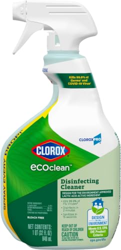 Image of Clorox CloroxPro EcoClean Disinfecting Cleaner Spray Bottle, 32 Fluid Ounces (Pack of 9)