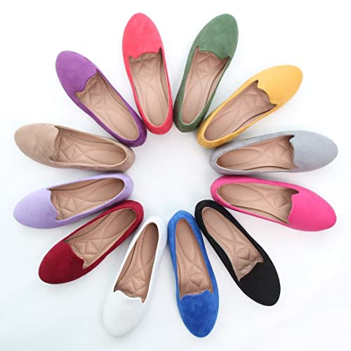 Tn Tangnest Women's Ballet Flats Fashion Soft Loafers Comfortable Slip On Flat Shoes Black 41(9) #TOP6