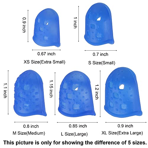 Silicona dedo protector para papel clasificar y tocar guitarra de forma cómoda en casa 7