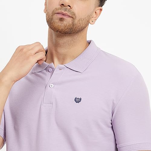 Image of Duke Stardust Men Half Sleeve Cotton T-Shirt (SD51 Lavender M)