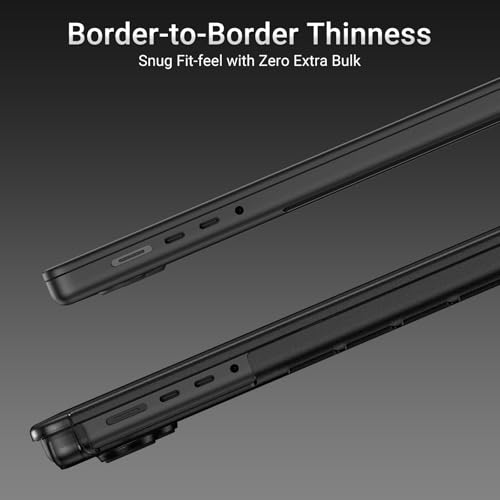 Image of MOSISO Compatible with MacBook Pro 14 inch Case M5 M4 M3 M2 M1 2026-2021 | Enhanced Shock-Absorbing Perimeter Matte Hard Case, A3427 A3426 A3434 A3112 A3185 A3401 A2918 A2992 A2779 A2442, Space Black