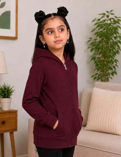 Image of ADBUCKS Girl's Cotton Hooded Sweatshirt