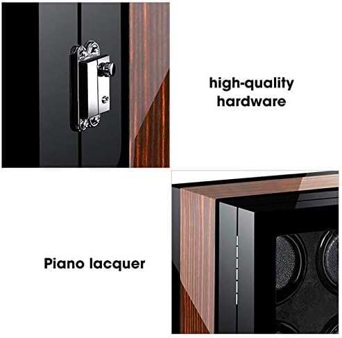 FENOKD Mechanical Watch Shaker Automatic Watch Winder Box LCD Screen Display Soft Flexible Watch Pillows Built-in Blue LED Light Quiet Motor