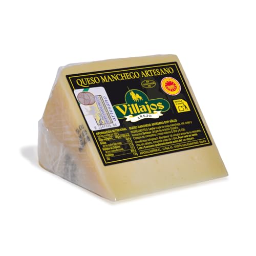 VILLAJOS | Queso Manchego Artesano DOP Añejo (Cuña)