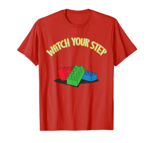 Funny Toy Brick Watch Your Step T-Shirt
