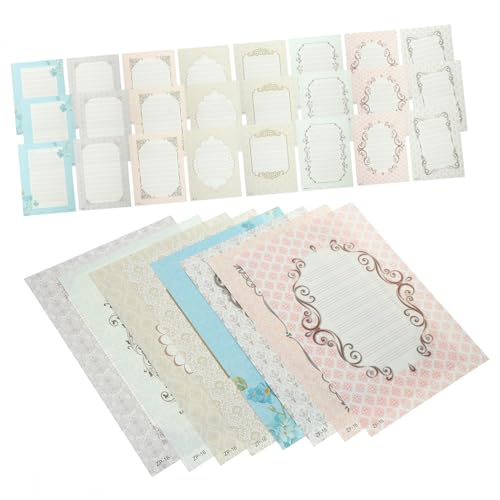 COHEALI Hojas de Papel para Caligrafía Inglesa Engrosadas 32 Hojas Blocs de Escritura a Mano para Practicar Caligrafía Inglesa sin Sangrado de Tinta Portátiles