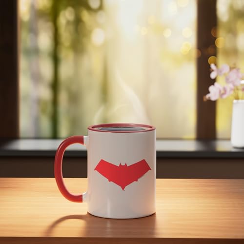 Mug Cerámico Batman Red Hood Rojo/Blanco miniatura 3