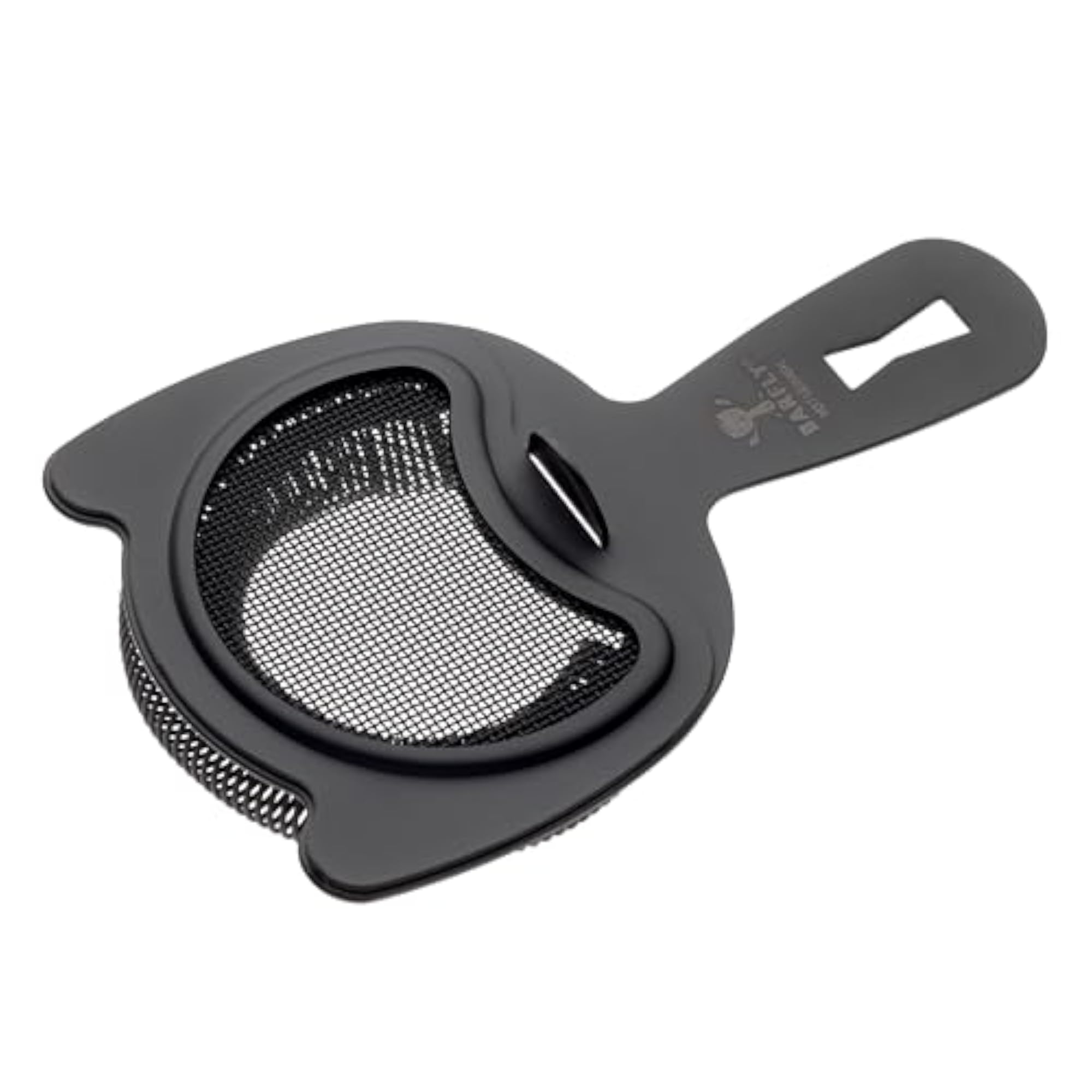 Matte Black Fine Mesh Spring Strainer for Cocktails