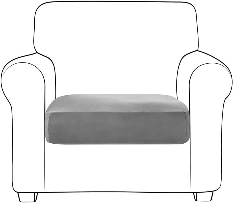 Stretch Velvet Plush Cushion Cover Reversible Cushion Protector Slipcovers Sofa Cushion Protector Covers