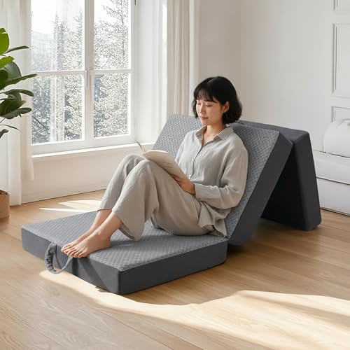 }bgX 3܂ }bgX foldable mattress ܂肽݃}bgX 10cm d190N x36D d R hL E^ ʋC SQpΉ Qp QSn ~zc (VOi195x97x10c