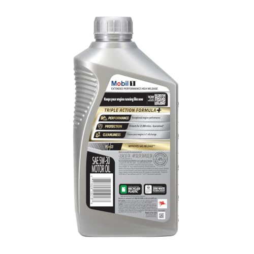 Mobil 1 Extended Performance High Mileage 5W-30 Full Synthetic Motor Oil – 6 Pack - Image 4