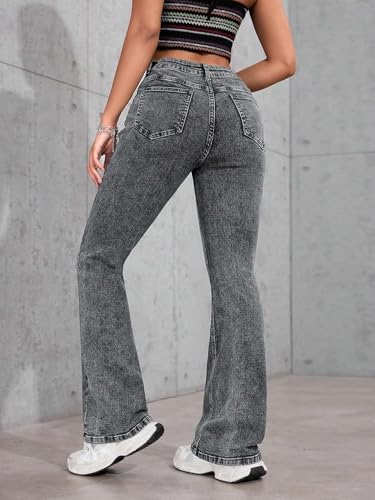 Image of KOTTY Women's Flared Jeans|High Waist Bootcut|Wide Leg|Bell Bottom Denim for Trendy & Comfortable Fit