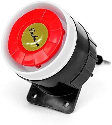 Taikuwu Wired Mini Siren for Home Office Shop Garage Security Alarm System Kit Warning Alarm Horn Siren 120db 12V/1M