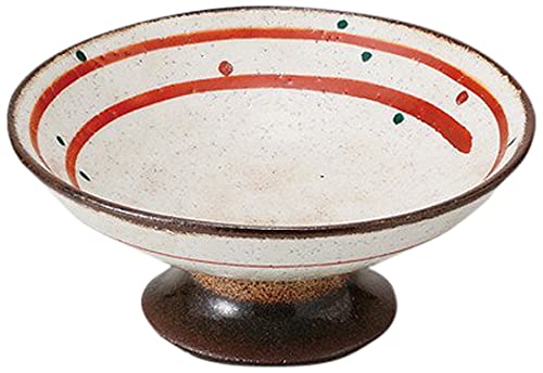 粉引ソギ高台小皿10客 Amazon.co.jp: 10個セットかいらぎ赤絵 粉引高台皿 [ 13.5 x 5.5cm