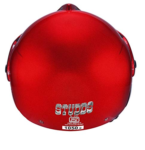 Image of Studds Marshall Open Face Helmet (Cherry Red, L)