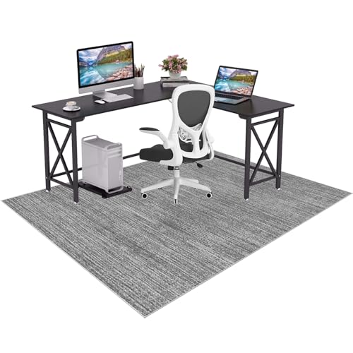 Antideslizante Alfombras para Silla de Gaming Oficina 80 x 100 cm Alfombra Escritorio Suelo Alfombras Sillas Ruedas Protectora para Suelos Duros Protectors Suelo Silla Ruedas Silla de Ordenador