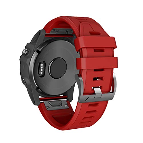 Sportarmband mit Schnellentriegelung, Ersatz f&uuml;r Garmin Fenix 3/Fenix 3 HR/Fenix 5X/Fenix 5X Plus Smart Watch (rot)