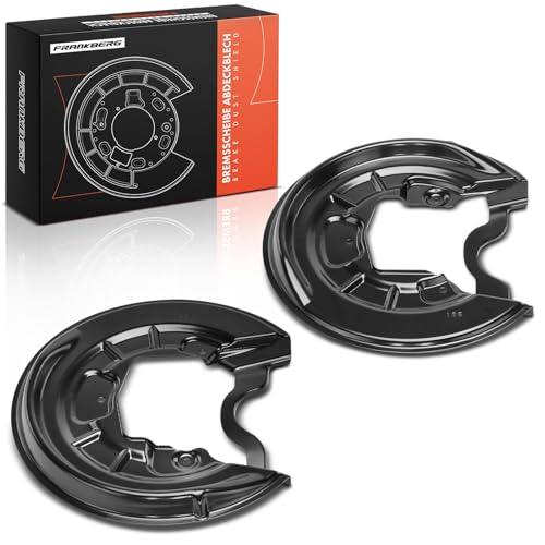 Frankberg 2x Ankerblech Deckblech Hinten Links Rechts Kompatibel mit A3 8P1 1.8L-3.2L 2003-2012 Golf V 1K1 1.9L 2.0L 2004-2008 C.a.d.d.y Alltrack MPV SAB 2.0L 2015-2024 Replace# 1K0615611N