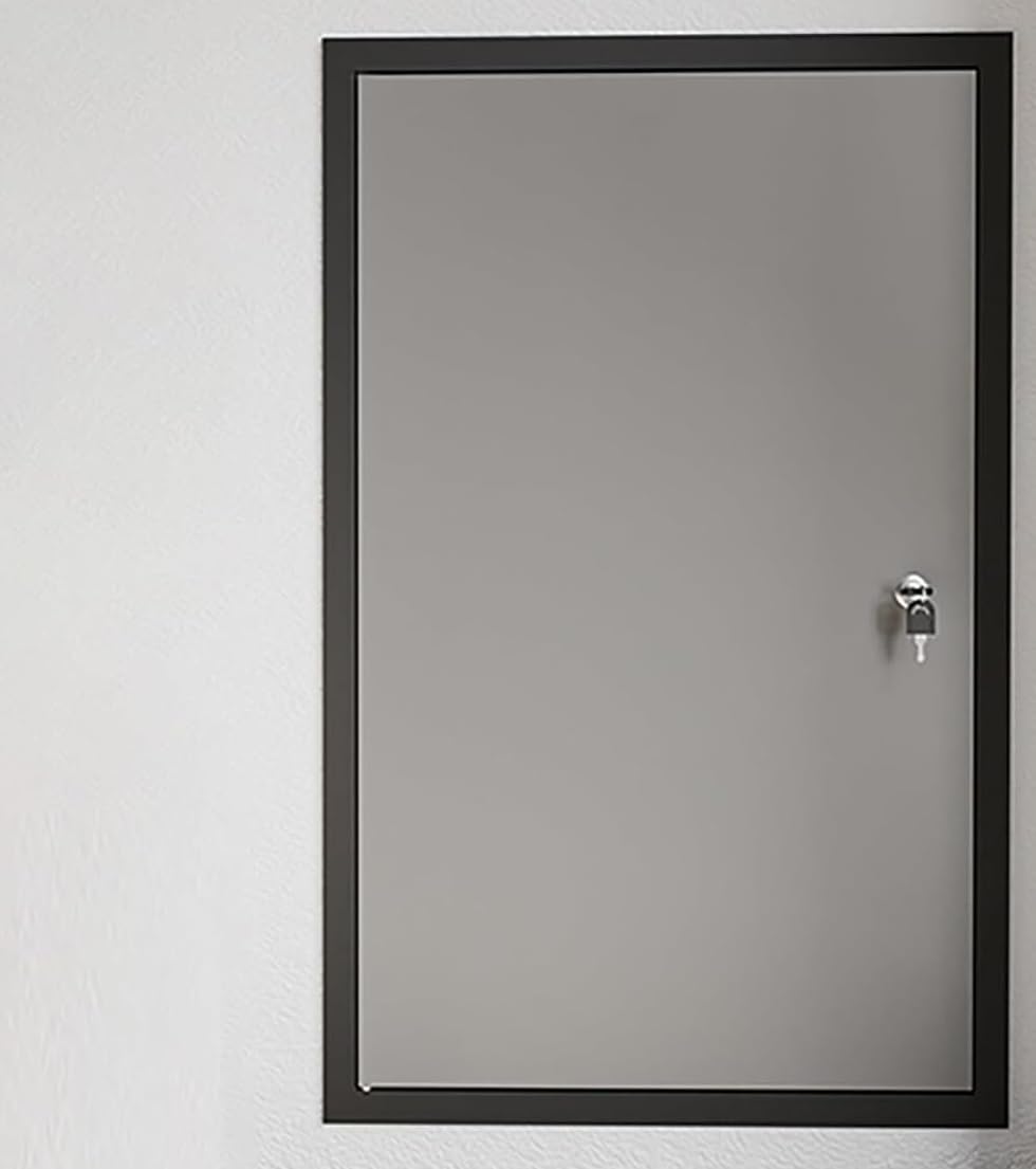Konfigurowalny aluminiowy panel 86 x 86 cm odporny na warunki atmosferyczne właz inspekcyjny - idealny do użytku mieszkalnego i komercyjnego - trwałe, szare drzwi wejściowe dla łatwej instalacji