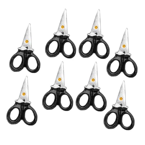 Milisten 8piezas Miniaturas Tijeras Detalladas para Casa De Muñecas Modelos DIY Ligero Seguro Accesorios Craft