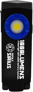 ZEFULS ゼフルス 充電式ハンドライト SIRIUS シリウス ZA-SR1000 爆光 コンパクト 投光器 無段階調光 可動式 フック カラビナ マグネット