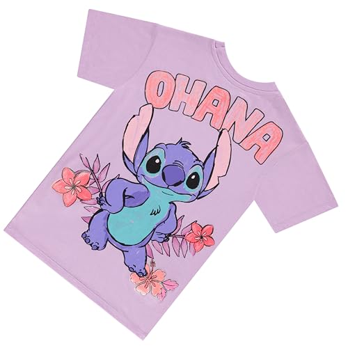 Image of Disney Lilo and Stitch Girls Short Sleeve T-Shirt- Stitch Girls Tee Sizes 4-16