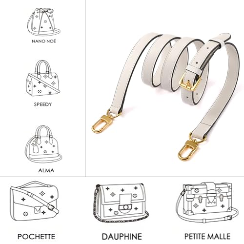 Image of Leather Purse Strap Replacement Crossbody Handbag Long Adjustable
