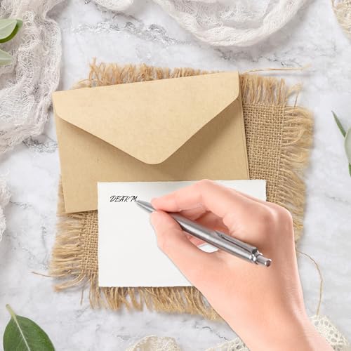 YiliYa ‌Briefumschläge 110 Stück Brief-Umschläge aus ‌120 g/m² Papier‌ DIN C6 162 × 114cm ohne Fenster für ‌Hochzeitseinladungen‌ Grußkarten Kuverts Geschenkkarten