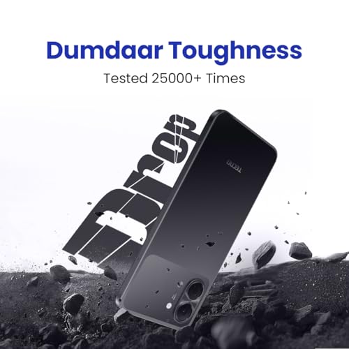 Image of Tecno Spark GO 3 (Ink Black, 4GB+64GB | Super Durability Drop Resistant & IP64 Rated | Make Calls Without Network* |Ella Al in Your Own Language | Super Smooth 120Hz 6.74 inch Display |5000mAh Battery