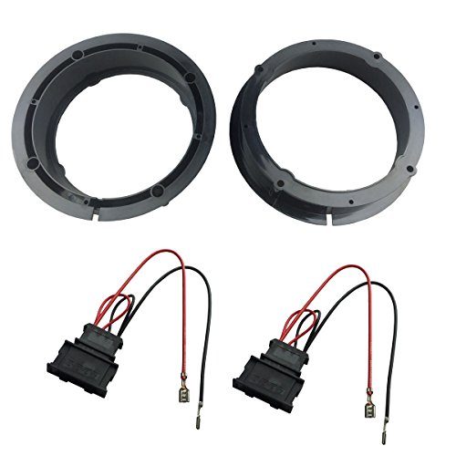 DKMUS Speakers Adapter for VW Golf IV Passat Speaker Spacer Rings 165mm 6.5