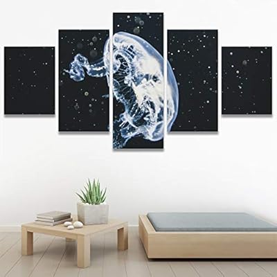 SIGNWIN 5 Panel Canvas Wall Art Light Float...