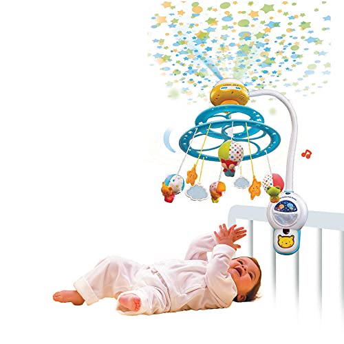 VTech Lumi Mobile Étoilée Mobile Musical Lit Bébé avec Télécommande 4 Animaux en Peluche Projection au Plafond Musique Douce et Sons de la Nature Cadeau de Naissance Contenu en Français - vue 2