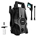 Cecotec Hochdruckreiniger HydroBoost 1400 Essential Plus. 1400 W Leistung, 105 Bar Druck, 426 l/h Durchfluss, Robuste Aluminiumpumpe, Seifenflasche, Druckregulierung, Pistolensperre, sehr leicht