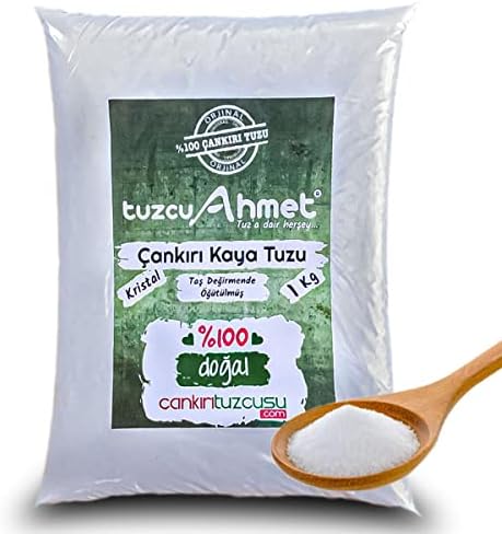Çankırı Tuzcusu Kristal Kaya Tuzu 1 Kg Taş Değirmende Öğütülmüş - Görsel 1