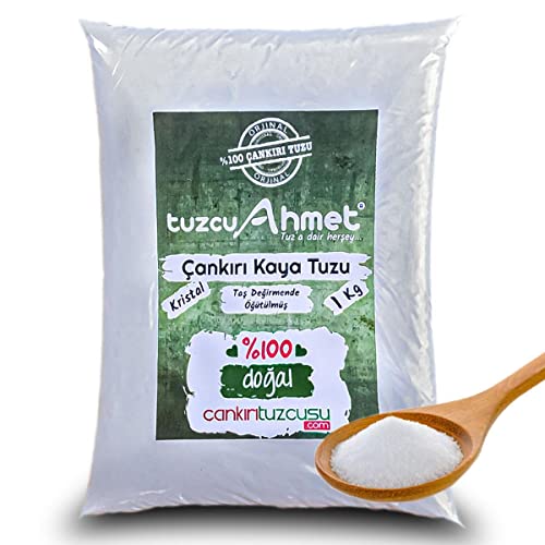 Çankırı Tuzcusu Kristal Kaya Tuzu 1 Kg Taş Değirmende Öğütülmüş