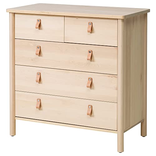 IKEA BJÖRKSNÄS Kommode mit 5 Schubladen in Birke, 90×90 cm
